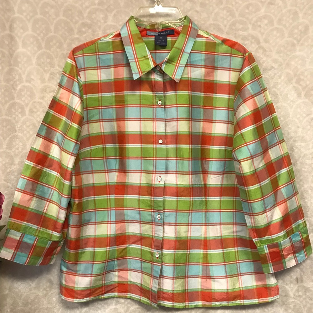 Bushwacker SILKblouse Side Vents Princess seams 10